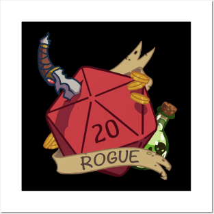 Dnd Rogue D20 Posters and Art